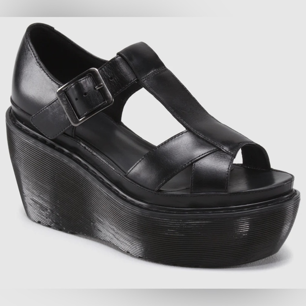 Adaya platform wedge sandal by Dr Martens